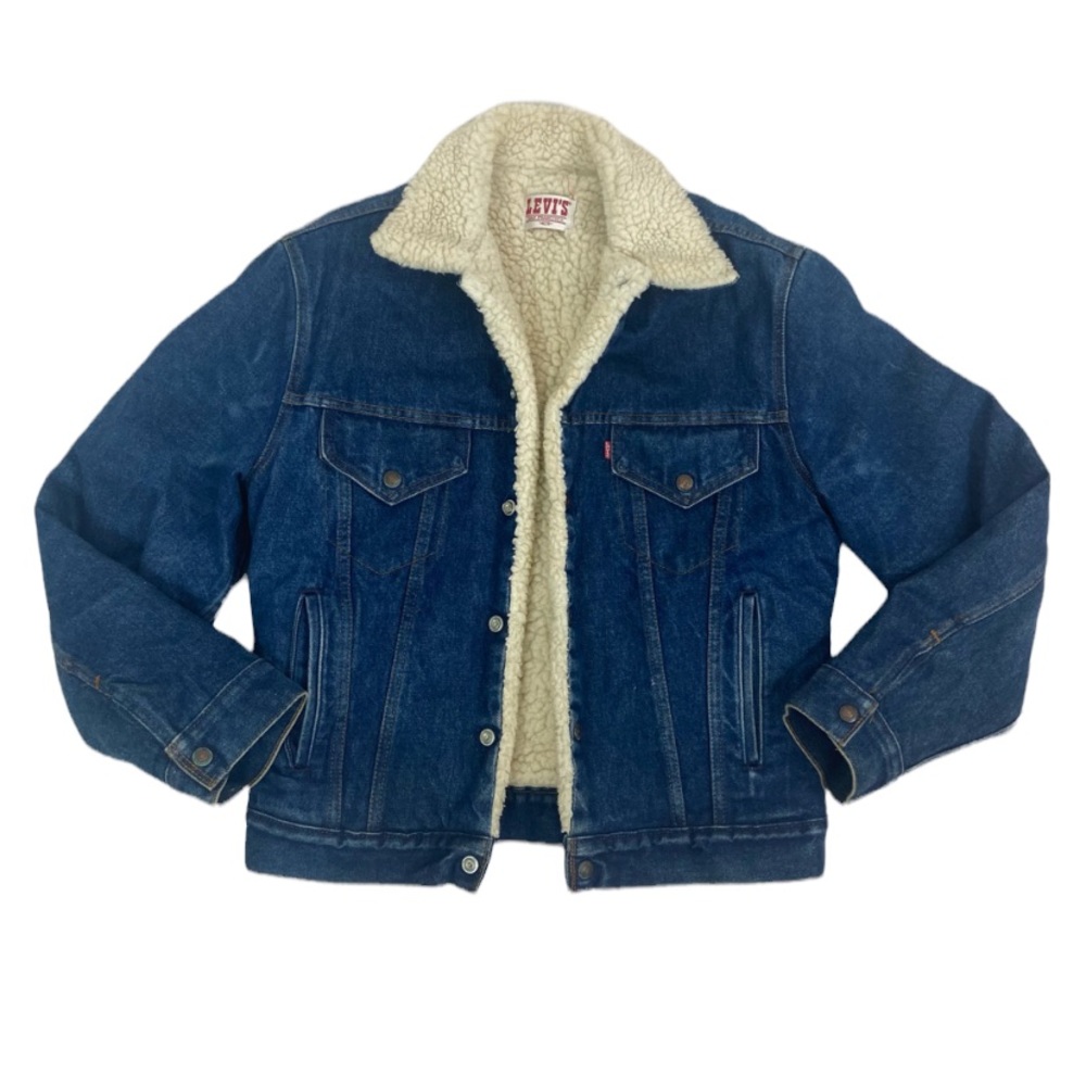 Levi’s vintage denim Jean Shearling jacket 40R - Picture 1 of 13
